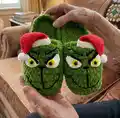 Grinch Slippers Pattern step 1 - construction progress
