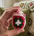 Pig in a Granny Square Blanket Amigurumi Pattern step 3 - details and accessories