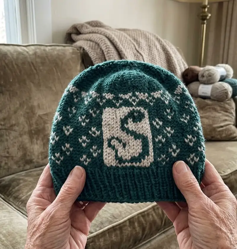 Complimentary Intermediate crochet pattern: Slytherin Knit Hat Pattern - Simple to follow guide