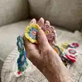 Garden Garland Pattern step 2 - assembly progress