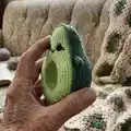 Avocado family Amigurumi Pattern step 2 - assembly progress
