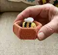 Sorting Bees Amigurumi Pattern step 3 - details and accessories