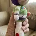 Buzz Lightyear Amigurumi Pattern step 2 - assembly progress
