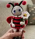 The Ladybug Amigurumi Pattern step 4 - final assembly and finishing