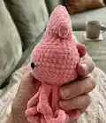 Squid Amigurumi Pattern step 2 - assembly progress
