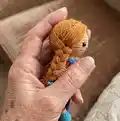 Miniature Pippi Amigurumi Pattern step 2 - assembly progress