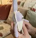 Tick the Rabbit Amigurumi Pattern step 3 - details and accessories