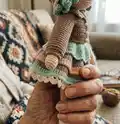 Doll Aybuke Amigurumi Pattern step 2 - assembly progress