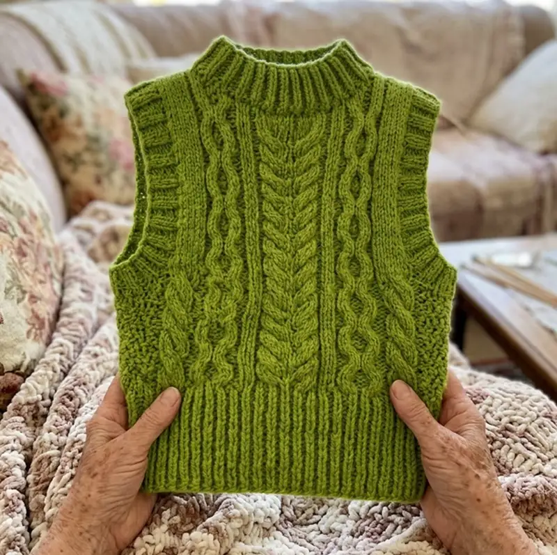 Complimentary Intermediate crochet pattern: Guacamole Vest Pattern - Simple to follow guide