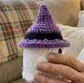 No Sew Ghosts Wearing Hats Amigurumi Pattern step 2 - assembly progress