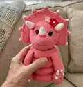 Triceratops Amigurumi Pattern step 4 - final assembly and finishing