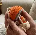 Elendan Mushroom with Mouse Amigurumi Pattern step 3 - details and accessories