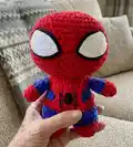 Spiderman Plush Amigurumi Pattern step 1 - construction progress