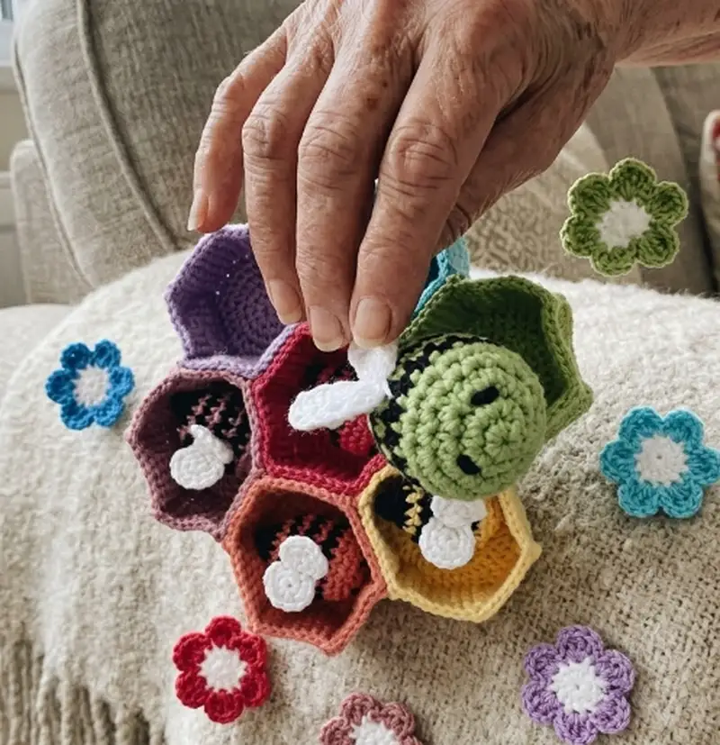 Complimentary Intermediate crochet pattern: Sorting Bees Amigurumi Pattern - Simple to follow guide