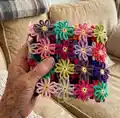 Crochet Flower Blanket Pattern step 4 - final assembly and finishing