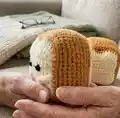 Loafie the Bread Loaf Amigurumi Pattern step 3 - details and accessories