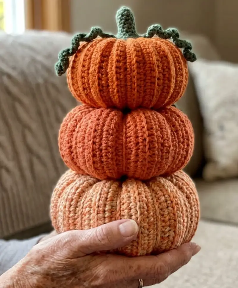 Quality crochet pattern: Pumpkin Plush Hat Pattern (crochet) Pattern - Intermediate level guide with complete instructions