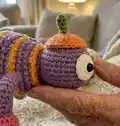 Spinderella the Spider Amigurumi Pattern step 2 - assembly progress
