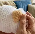 Marshmallow Kittie Amigurumi Pattern step 3 - details and accessories
