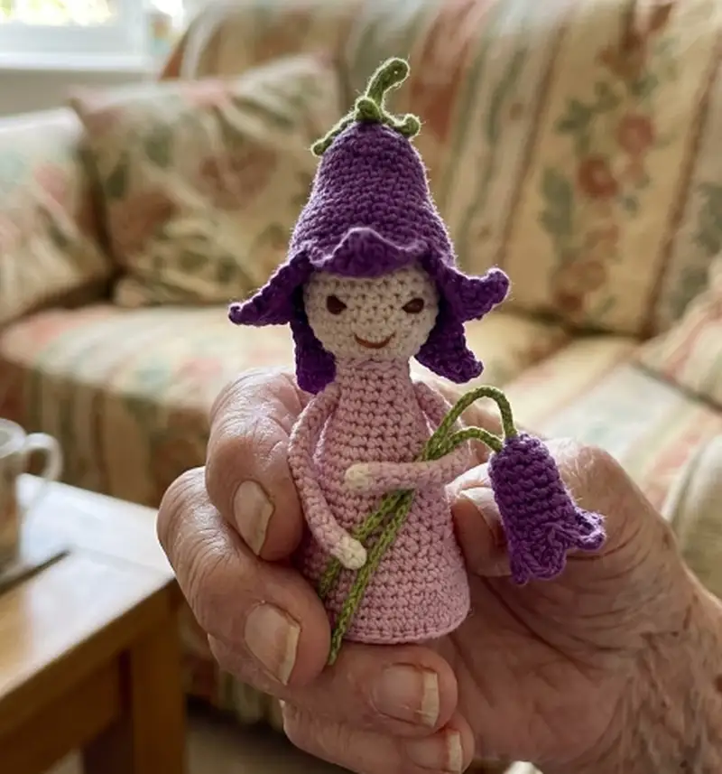 Complimentary Intermediate crochet pattern: Bluebell Fairy Amigurumi Pattern - Simple to follow guide