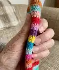 The Slip Rib Socks Pattern step 3 - details and accessories