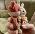 Victor Fox & Anna Bunny Amigurumi Pattern step 2 - assembly progress
