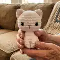 Kitty The little white kitten Amigurumi Pattern step 4 - final assembly and finishing