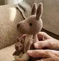Mommy Kangaroo & Baby Amigurumi Pattern step 3 - details and accessories