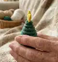 Christmas Hats for Mini Penguins Amigurumi Pattern step 2 - assembly progress