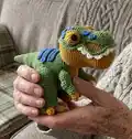 T-Rex Amigurumi Pattern step 4 - final assembly and finishing