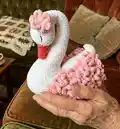 Swan Amigurumi Pattern step 4 - final assembly and finishing