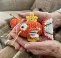 Magikarp Amigurumi Pattern step 1 - construction progress