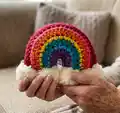 Brighten Your Day Crochet Rainbow Stuffie Amigurumi Pattern step 1 - construction progress