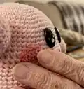 Kirbi Amigurumi Pattern step 3 - details and accessories