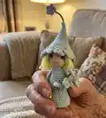 Forget-me-not Fairy Amigurumi Pattern step 4 - final assembly and finishing