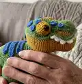T-Rex Amigurumi Pattern step 2 - assembly progress