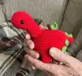 Appletosaurus Amigurumi Pattern step 4 - final assembly and finishing