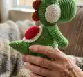 Yoshi Amigurumi Pattern step 2 - assembly progress