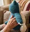 Snorlax Amigurumi Pattern step 2 - assembly progress