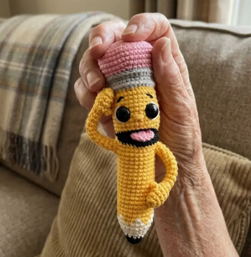 Complimentary Intermediate crochet pattern: Bobby the Pencil Amigurumi Pattern - Simple to follow guide