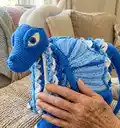 3in1 Ice Dragon Baby Blanket Pattern step 4 - final assembly and finishing