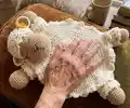 Sheep Security Blanket Amigurumi Pattern step 4 - final assembly and finishing