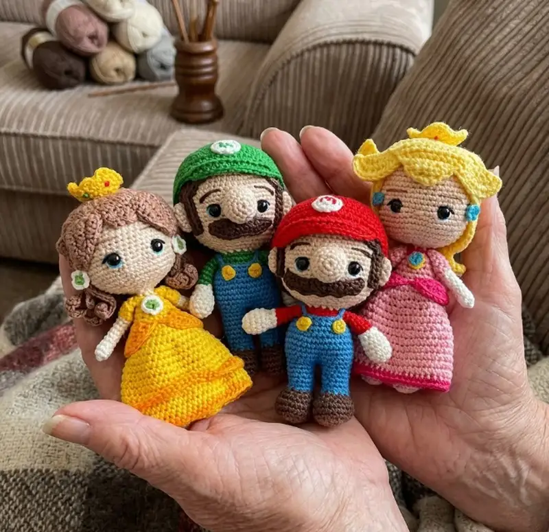 Complimentary Intermediate crochet pattern: Mario Bros & Co. Amigurumi Pattern - Simple to follow guide