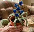 Crochet Bluebell Pattern step 1 - construction progress