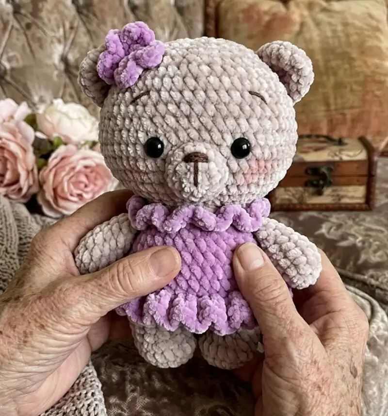 Complimentary Beginner Friendly crochet pattern: Plush Ballerina Bear Amigurumi Pattern - Simple to follow guide