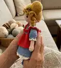 DOLL ELIZA Amigurumi Pattern step 2 - assembly progress