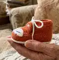 Fox Booties Pattern step 3 - details and accessories