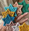 Sun Star Snowflake Pattern step 1 - construction progress