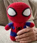 Spider Man Amigurumi Pattern step 4 - final assembly and finishing