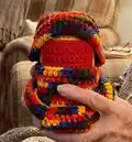 Hoodie Can Koozie Pattern step 1 - construction progress